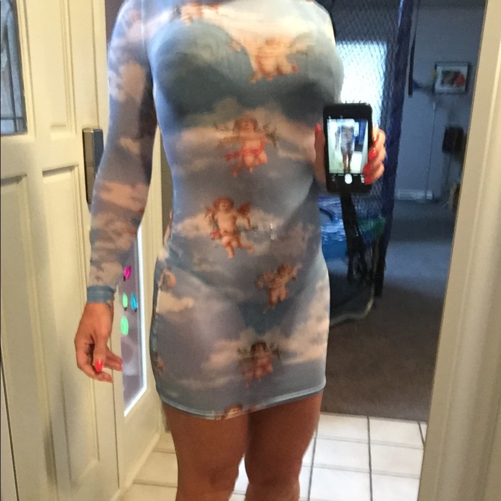 Sheer mini / club dress.  NWOT